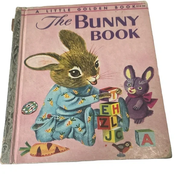 🎉HP🎉 1955 Vintage “The Bunny Book” - A Little Golden Book - Picture 1 of 7